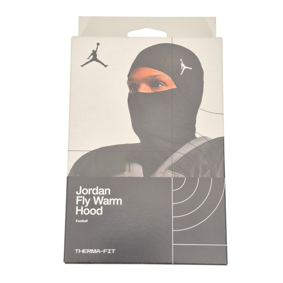Nike Other - Nike Jordan Fly Men's Therma-Fit Warm Football Hood Ski Mask Black Flat Seams